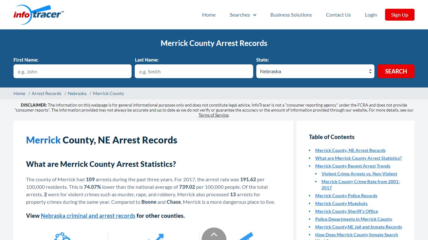 Merrick County, NE Arrests, Mugshots & Jail Records - InfoTracer